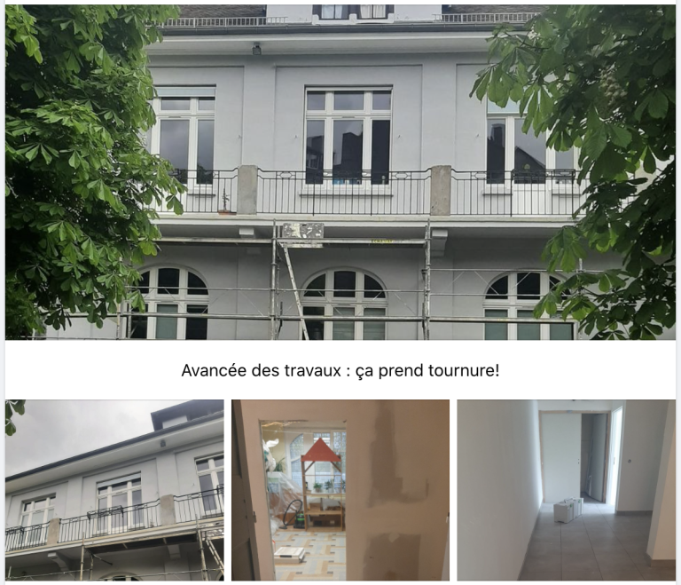 Pendant les congés, le jardin d'enfants se fait fait des travaux de rénovation.